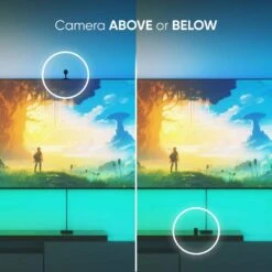 Nanoleaf 4D LED Addressable Lighting- Strip Light With Camera Starter Kit For 65 In. To 85 In. TVs 16 Nanoleaf 4D LED Addressable Lighting- Strip Light With Camera Starter Kit For 65 In. To 85 In. TVs -Lamp Parts nanoleaf wall light panels nf082k03 52ls 1d 1000