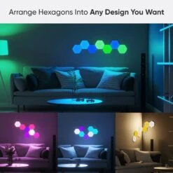 Nanoleaf Shapes-Hexagons Smarter Kit -Lamp Parts nanoleaf wall light panels nl42 7003hx 7pk e1 1000