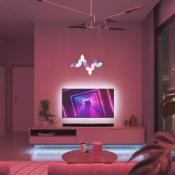 Nanoleaf Shapes - Modular Lighting Mini Triangles Smarter Kit RGBW (9 LED Light Panels) -Lamp Parts nanoleaf wall light panels nl48 0003tw 9pk 77 1000