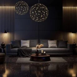 Golden Lighting Spheris 21.6-Watt 1 Light Natural Brass Integrated LED Globe Pendant Light With No Shade -Lamp Parts natural brass golden lighting pendant lights 5462 24 nbs 1f 1000