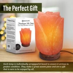 8 " Himalayan Pink Salt Lamp - Flower Shape : Bulbs And Dimmer Cord Included : UL & CE Certified - Bohemian Rustic Decor -Lamp Parts nevlers novelty lights nd 32 76 1000