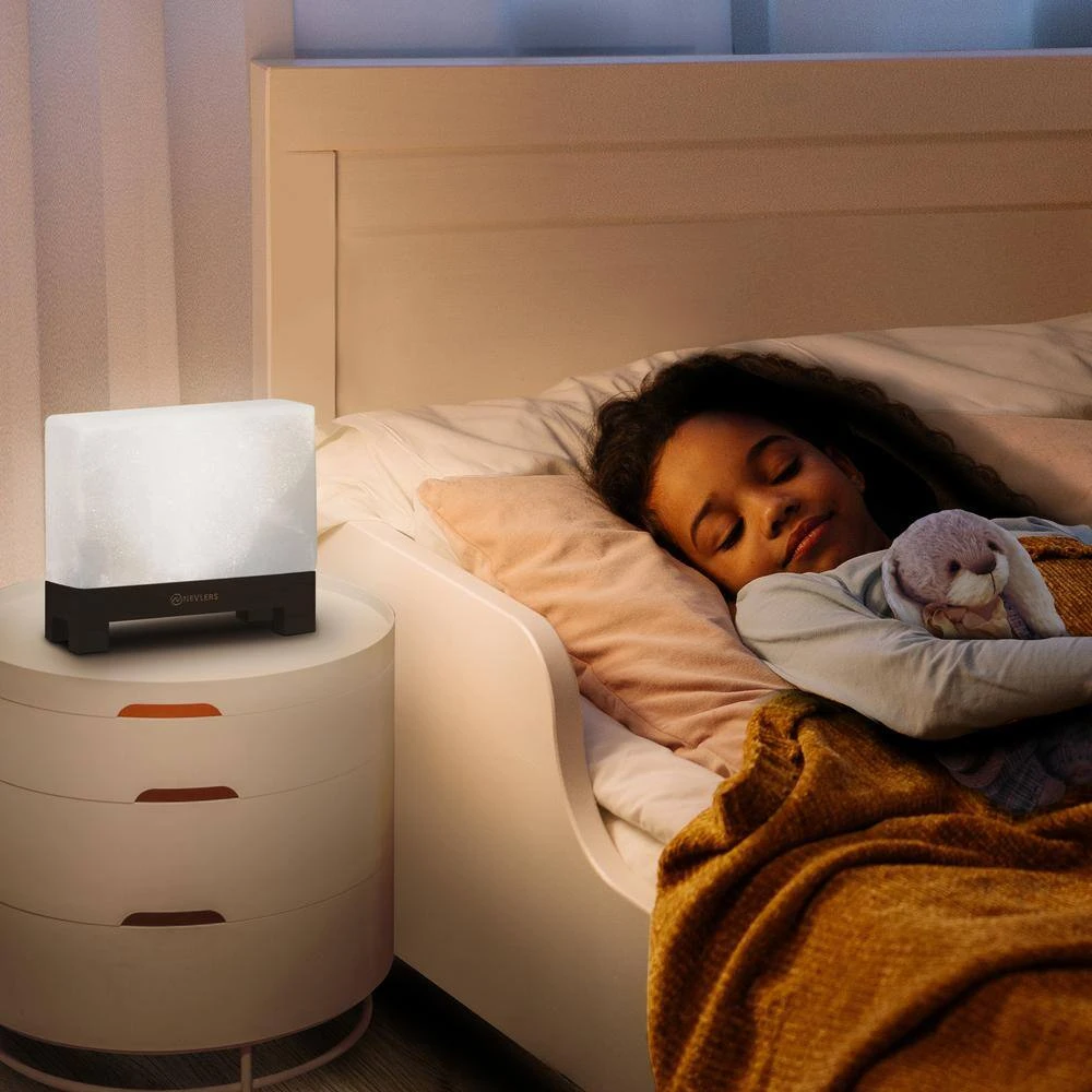 8 In. Modern Rectangle Shaped White Himalayan Salt Lamp : Included Dimmer Cord And 2 Bulbs- 100% Himalayan Pink Salt 4 8 In. Modern Rectangle Shaped White Himalayan Salt Lamp : Included Dimmer Cord And 2 Bulbs- 100% Himalayan Pink Salt - Image 2