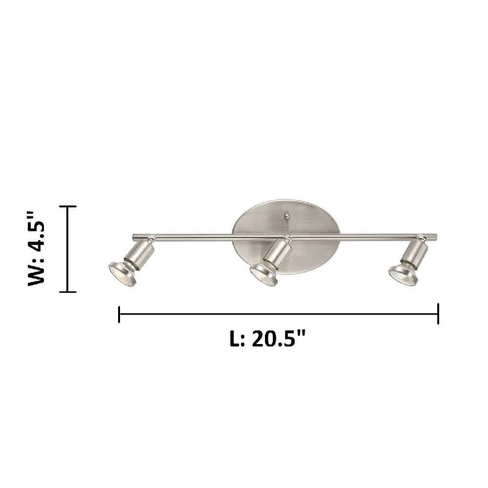 EGLO Buzz 3-Light Matte Nickel Track Light 5 EGLO Buzz 3-Light Matte Nickel Track Light - Image 3