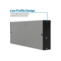 NUC-5 Series 8 In. Nickel Selectable LED Under Cabinet Light 16 NUC-5 Series 8 In. Nickel Selectable LED Under Cabinet Light -Lamp Parts nickel nicor under cabinet bar lights nuc508snk 1d 1000