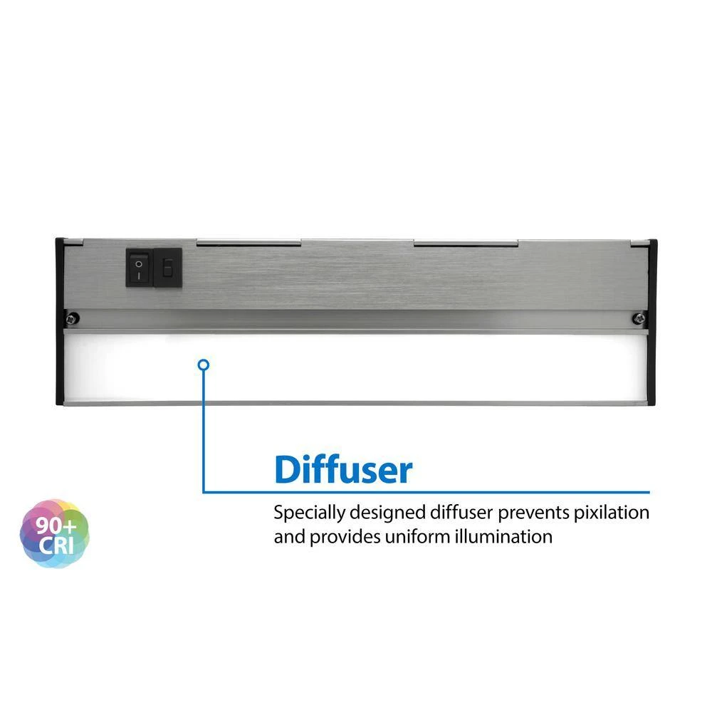 NUC-5 Series 12.5 In. Nickel Selectable LED Under Cabinet Light 8 NUC-5 Series 12.5 In. Nickel Selectable LED Under Cabinet Light - Image 6