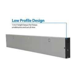 NUC-5 Series 21.5 In. Nickel Selectable LED Under Cabinet Light -Lamp Parts nickel nicor under cabinet bar lights nuc521snk 1d 1000