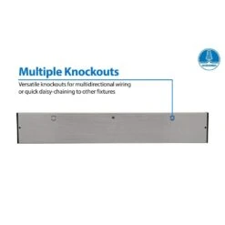 NUC-5 Series 21.5 In. Nickel Selectable LED Under Cabinet Light -Lamp Parts nickel nicor under cabinet bar lights nuc521snk a0 1000