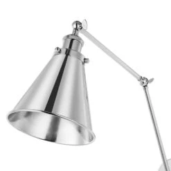 Nickel Swing Arm Adjustable Wall Lamps Hardwired Light Fixture Up Down Metal Shade (Set Of 2) -Lamp Parts nickel wall lamps wbwl y036 ch 1f 1000