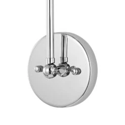 Nickel Swing Arm Adjustable Wall Lamps Hardwired Light Fixture Up Down Metal Shade (Set Of 2) -Lamp Parts nickel wall lamps wbwl y036 ch 44 1000