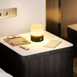 0.3-Watt Wood Modern Dimmable Touch Tap Light Integrated LED Cylindrical Night Light, 3000K -Lamp Parts night lights jzuc6i 000400 66 1000