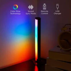 Sound Reactive RGBIC LED Light Bars With Remote Control-2 Pack -Lamp Parts night lights lh ml160 999 4f 1000