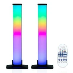 Sound Reactive RGBIC LED Light Bars With Remote Control-2 Pack