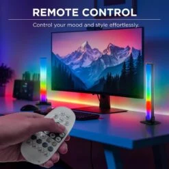 Sound Reactive RGBIC LED Light Bars With Remote Control-2 Pack -Lamp Parts night lights lh ml160 999 fa 1000