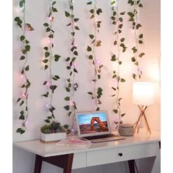 66 Ombre Light 3.5 Ft. X 5 Ft. Indoor Battery Operated Integrated LED Curtain Vine String Lights 5 66 Ombre Light 3.5 Ft. X 5 Ft. Indoor Battery Operated Integrated LED Curtain Vine String Lights -Lamp Parts night lights lh vn001 999 e1 1000