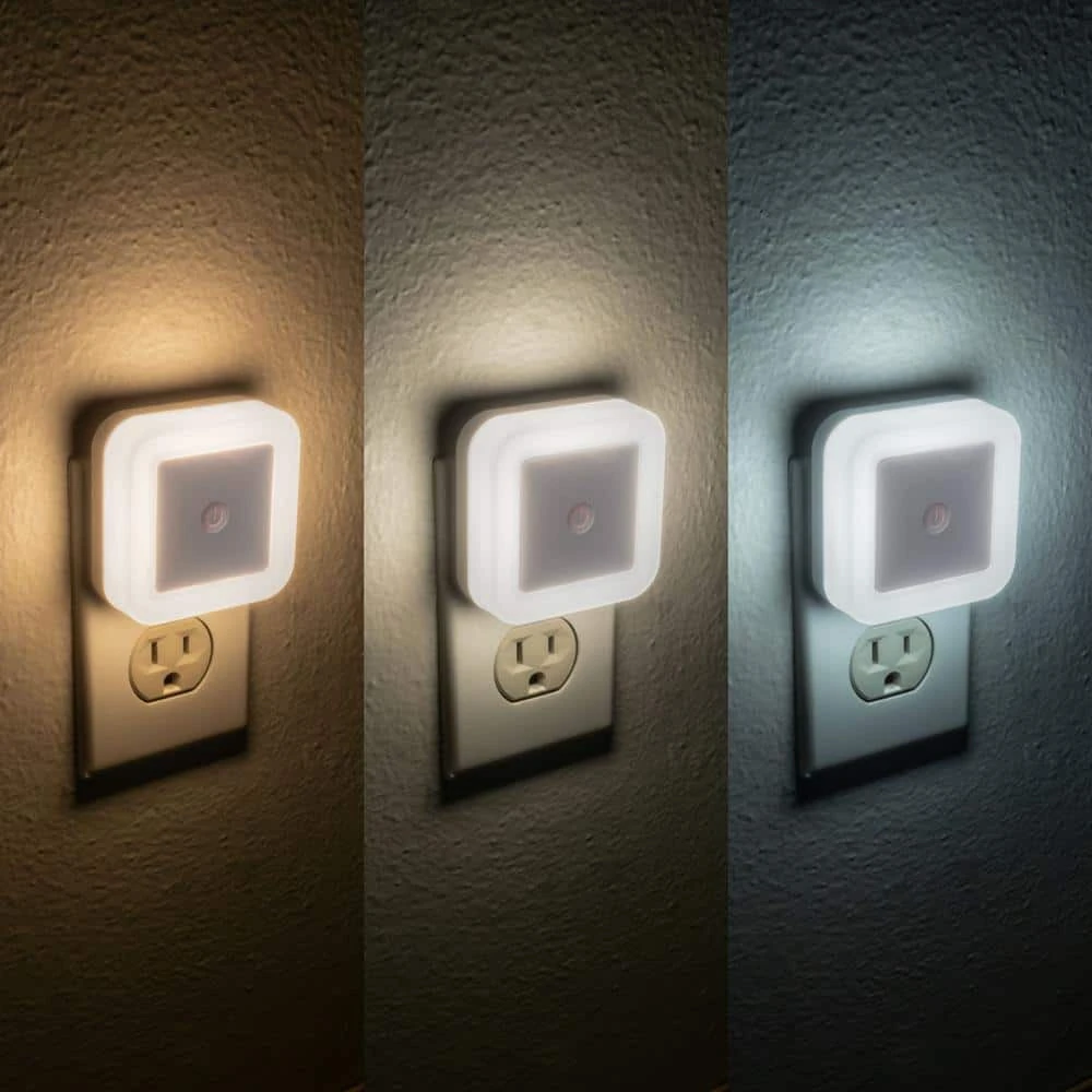 Adjustable White LED Plug-In White Night Light With Automatic Dusk To Dawn 8 Adjustable White LED Plug-In White Night Light With Automatic Dusk To Dawn - Image 6