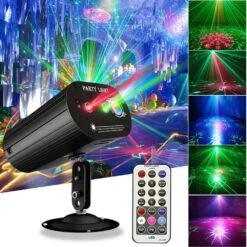 RGB LED Strobe Party Disco Lights, Projector With Remote Control -Lamp Parts night lights ph03727b007 4f 1000