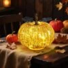 6.3 In. Mercury Glass Pumpkin Light With Timer 1 6.3 In. Mercury Glass Pumpkin Light With Timer -Lamp Parts novelty lights 22lamps 008 64 1000