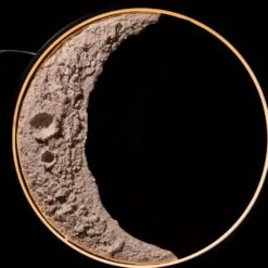 25 In. H 3D Aluminum Moon Indoor And Outdoor Wall Lamp With Remote Control And Timming Function -Lamp Parts novelty lights 27csa11 3021 1f 1000