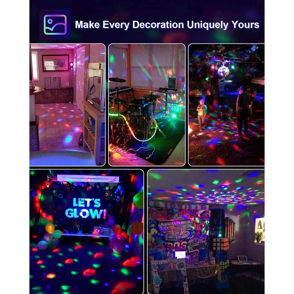 Sound Activated 3.82 In. Outdoor Disco Lamp With Remote Control And Multi-Color LED Lighting For Parties And Home Decor 6 Sound Activated 3.82 In. Outdoor Disco Lamp With Remote Control And Multi-Color LED Lighting For Parties And Home Decor - Image 4