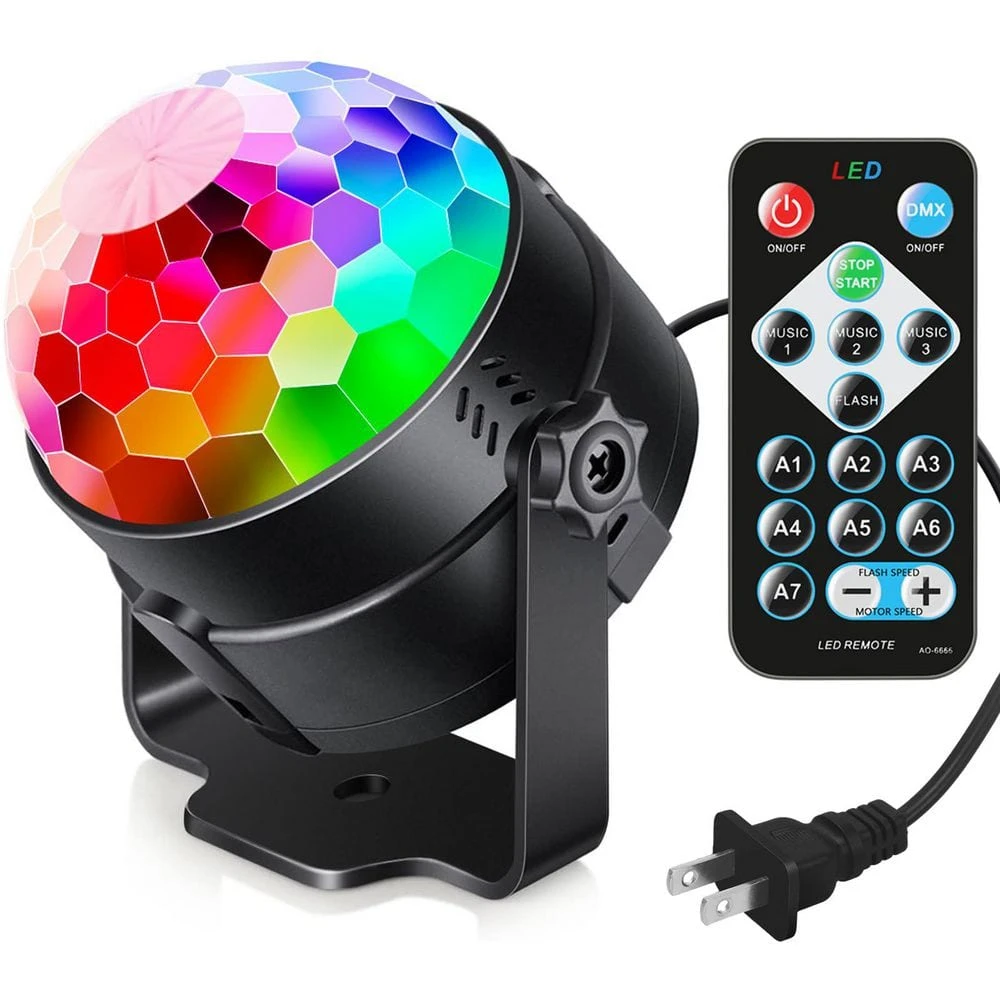 Sound Activated 3.82 In. Outdoor Disco Lamp With Remote Control And Multi-Color LED Lighting For Parties And Home Decor 3 Sound Activated 3.82 In. Outdoor Disco Lamp With Remote Control And Multi-Color LED Lighting For Parties And Home Decor