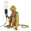 12.5 In. Gold Retro Decorative Desk Resin Sitting Monkey Table Lamp -Lamp Parts novelty lights hg bkfyl 2986 64 1000