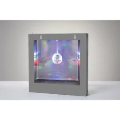 9 In. Silver Light Box Disco Ball Lamp 9 9 In. Silver Light Box Disco Ball Lamp -Lamp Parts novelty lights sl3982 22 4f 1000