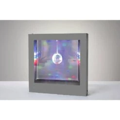 9 In. Silver Light Box Disco Ball Lamp 8 9 In. Silver Light Box Disco Ball Lamp -Lamp Parts novelty lights sl3982 22 c3 1000