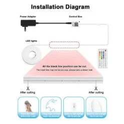 40ft. Outdoor RGB App/Remote Control Plug-In Integrated LED Rope Light 1-Pack -Lamp Parts objlgev rope lights 27isa17036 76 1000