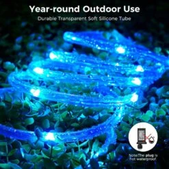 16.4 Ft. Outdoor 16 Colors Plug-In Integrated LED Rope Light (1-Pack) -Lamp Parts objlgev rope lights 27isa17039 4f 1000