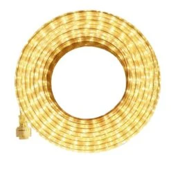 50ft. Outdoor Warm White Plug-in Integrated LED Rope Light 1-Pack