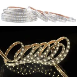 50ft. Outdoor Warm White Plug-in Integrated LED Rope Light 1-Pack -Lamp Parts objlgev rope lights 27isa17041 76 1000