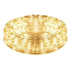 50 Ft. Indoor/Outdoor Warm White Plug-In Integrated LED Rope Light (1-Pack)