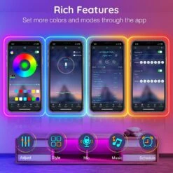 20 Ft. Outdoor RGB App/Remote Control Plug-In Integrated LED Rope Light (1-Pack) 15 20 Ft. Outdoor RGB App/Remote Control Plug-In Integrated LED Rope Light (1-Pack) -Lamp Parts objlgev rope lights 27isa17048 76 1000