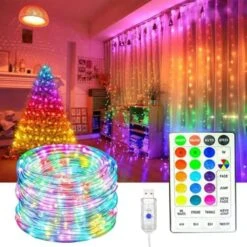 33ft. Indoor/Outdoor 19 Colors USB Integrated LED Rope Light 1-Pack 13 33ft. Indoor/Outdoor 19 Colors USB Integrated LED Rope Light 1-Pack -Lamp Parts objlgev rope lights 27isa17055 66 1000