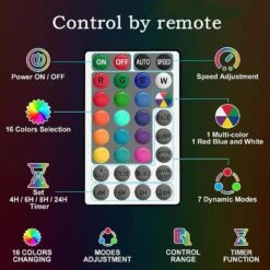 26 Ft. Indoor/Outdoor 16 Colors Plug-In Integrated LED Rope Light (1-Pack) -Lamp Parts objlgev rope lights 27isa17056 1f 1000