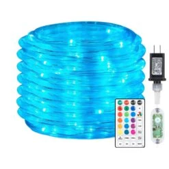 66 Ft. Outdoor 16 Colors Plug-In Integrated LED Rope Light (1-Pack)