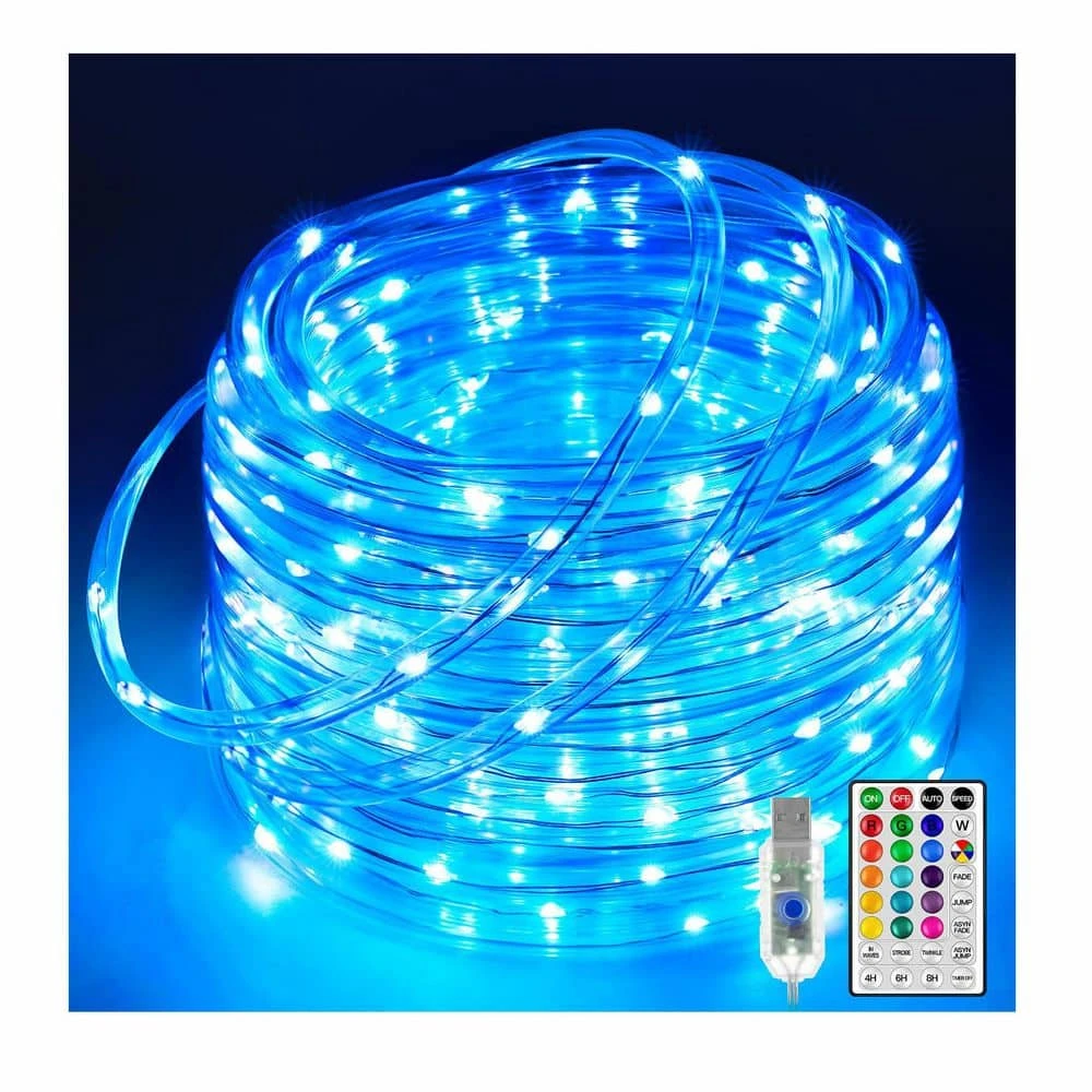 33ft. Indoor 18 Colors USB Integrated LED Rope Light 1-Pack 3 33ft. Indoor 18 Colors USB Integrated LED Rope Light 1-Pack