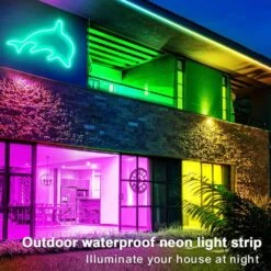 100ft. Outdoor RGB Plug-In Integrated LED Rope Light 2-Pack -Lamp Parts objlgev rope lights 27isa17064 44 1000