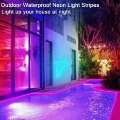 32 Ft. Outdoor RGB Plug-In Integrated LED Rope Light 1-Pack -Lamp Parts objlgev rope lights 27isa17073 4f 1000