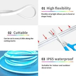 32 Ft. Outdoor RGB Plug-In Integrated LED Rope Light 1-Pack -Lamp Parts objlgev rope lights 27isa17073 fa 1000