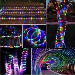 50ft. Outdoor 21 Colors Plug-In Integrated LED Rope Light 1-Pack -Lamp Parts objlgev rope lights 27isa17074 76 1000