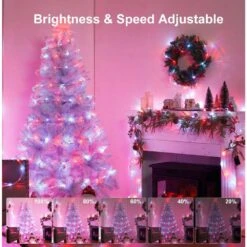 33ft. Outdoor 24 Colors Plug-in Integrated LED Rope Light 1-Pack -Lamp Parts objlgev rope lights 27isa17077 44 1000