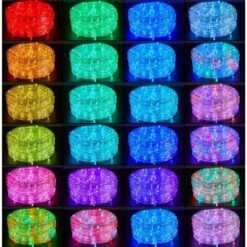 33ft. Outdoor 24 Colors Plug-in Integrated LED Rope Light 1-Pack -Lamp Parts objlgev rope lights 27isa17077 4f 1000