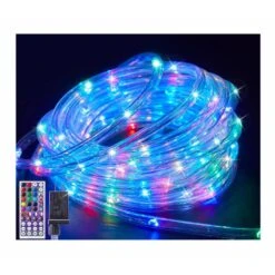 33ft. Outdoor 24 Colors Plug-in Integrated LED Rope Light 1-Pack