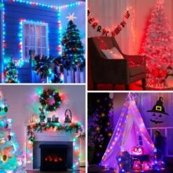 33ft. Outdoor 24 Colors Plug-in Integrated LED Rope Light 1-Pack -Lamp Parts objlgev rope lights 27isa17077 fa 1000