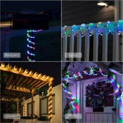 40 Ft. Outdoor 18 Colors Plug-In Integrated LED Rope Light (1-Pack) -Lamp Parts objlgev rope lights 27isa17079 76 1000