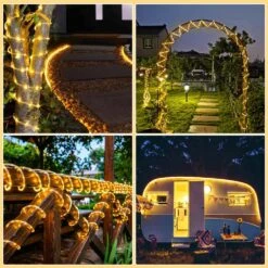 66ft. Outdoor-Plug-In Integrated LED Rope Light 1-Pack -Lamp Parts objlgev rope lights 27isa17080 66 1000