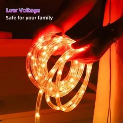 65ft. Indoor/Outdoor 16 Colors Plug-In Integrated LED Rope Light 1-Pack -Lamp Parts objlgev rope lights 27isa17082 76 1000