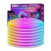 100 Ft. Outdoor RGB App/Remote Control Plug-In Integrated LED Rope Light (1-Pack) -Lamp Parts objlgev rope lights 27isa17087 64 1000