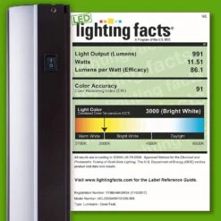 24 In. Premium LED Direct Wire Dimmable Oil-Rubbed Bronze Under Cabinet Light -Lamp Parts oil rubbed bronze 1 pack ge under cabinet bar lights 38889 t1 44 1000